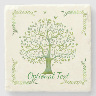 Tree of Life Stone Coaster