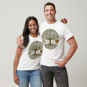 Tree of Life Sun and Moon Unisex T-Shirt