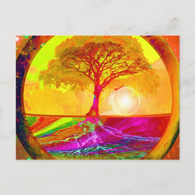 Tree of Life Sunrise Postcard (Front)