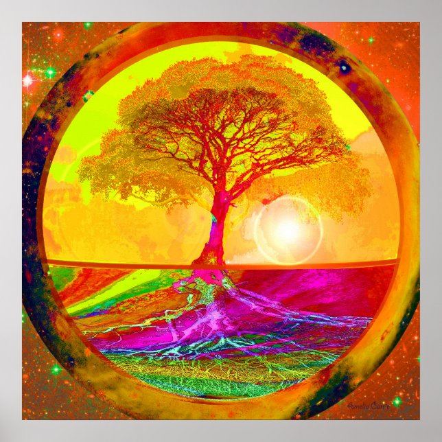 Tree of Life Sunrise Poster (Front)