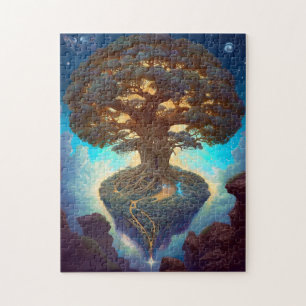 Tree Of Life Surreal Nature Art Jigsaw Puzzle