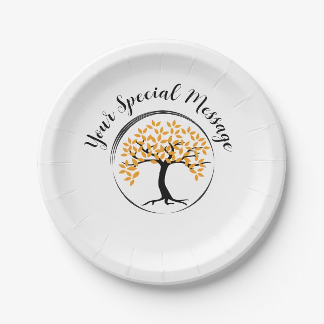 Tree of Life Survivor Party Paper Plate (Front)
