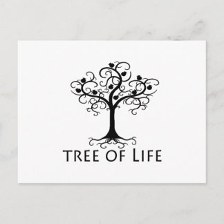 Tree of LIfe, Swirl Tree, Pomegranates Zazzle.png Postcard