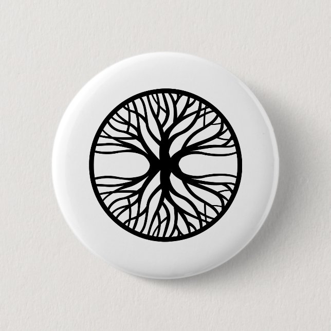 Tree Of Life Tattoo 6 Cm Round Badge (Front)