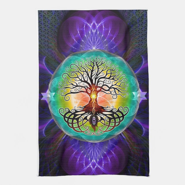 Tree Of Life Tea Towel (Vertical)