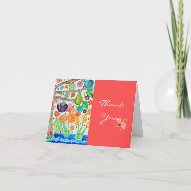 Tree of Life Thank You Note Card (Front)