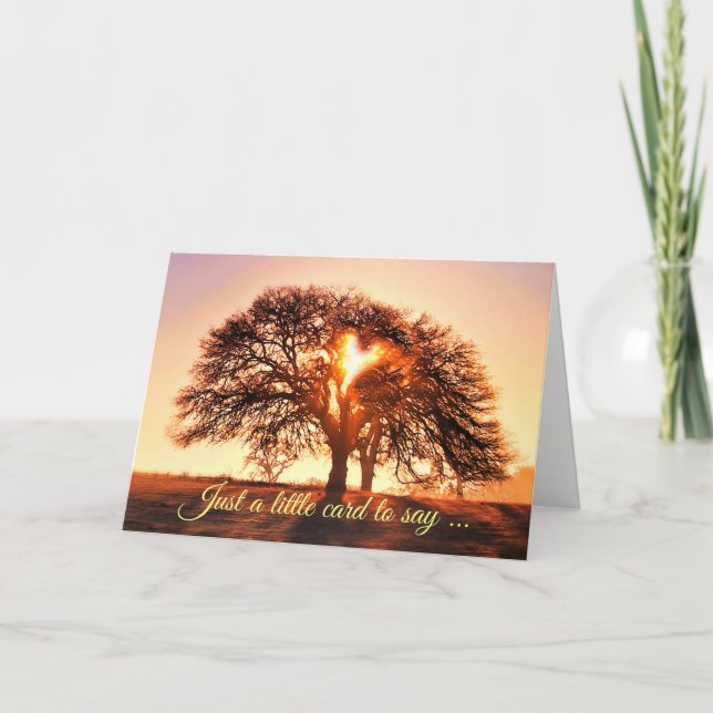Tree of Life Thinking of You Cute Card (Front)
