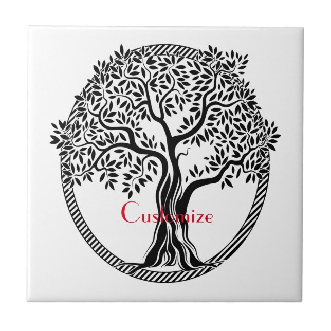 Tree of Life  Thunder_Cove  Ceramic Tile (Front)