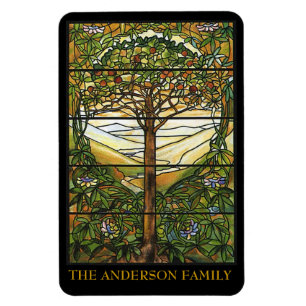 Tree of Life/Tiffany Stained Glass Window Magnet