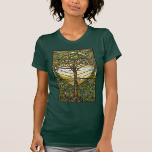 Tree of Life/Tiffany Stained Glass Window T-Shirt