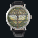 Tree of Life/Tiffany Stained Glass Window Watch<br><div class="desc">Vintage Art. Thanks for viewing.</div>