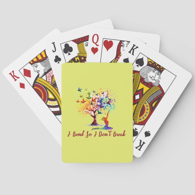Tree of life, tree, butterfly  playing cards (Back)