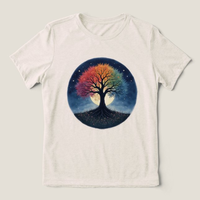 Tree of Life Tri-Blend Shirt (Design Front)