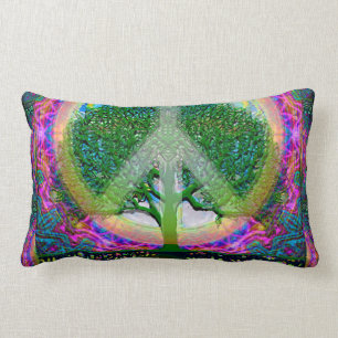Tree of Life Unity and Peace Lumbar Cushion