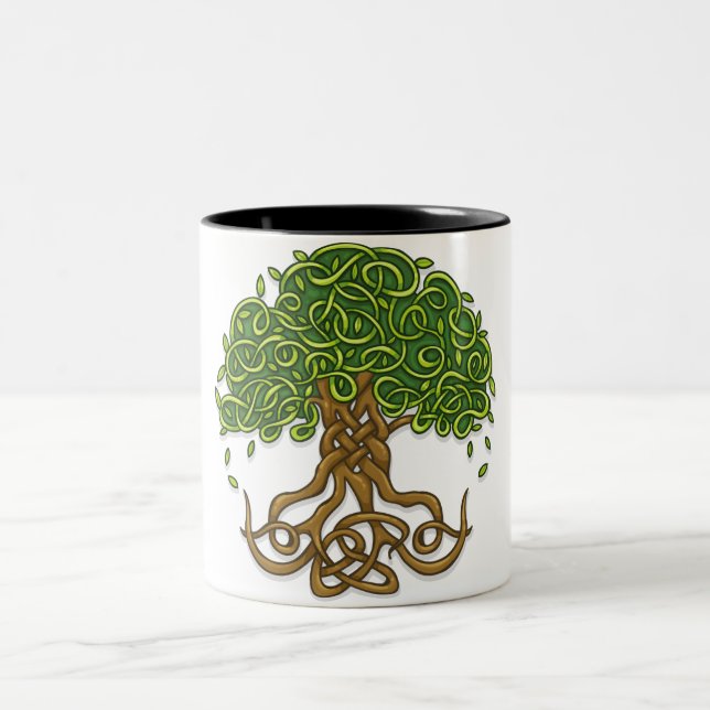 Tree of life Version 3 Two-Tone Coffee Mug (Center)