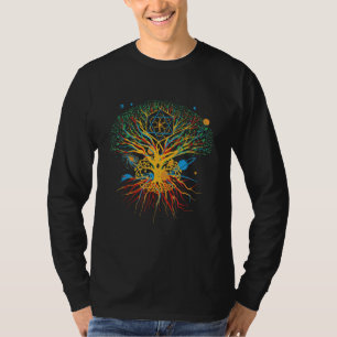 Tree Of Life Viking Mythology Yggdrasil Norse Worl T-Shirt