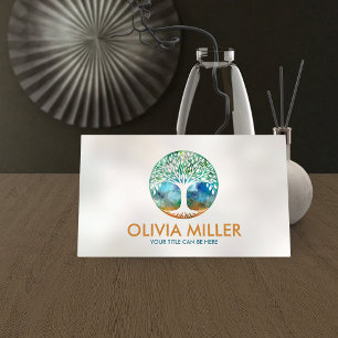 Tree of life - Watercolor Business Card