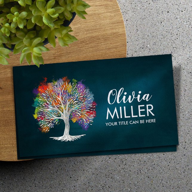 Tree of life - Watercolor Business Card (Creator Uploaded)