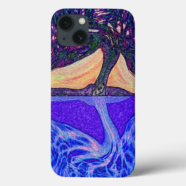 Tree of Life Water's Reflection features a tree of Case-Mate iPhone Case (Back)