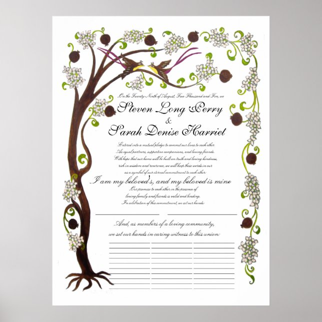 Tree of life wedding Poster (v) (Front)