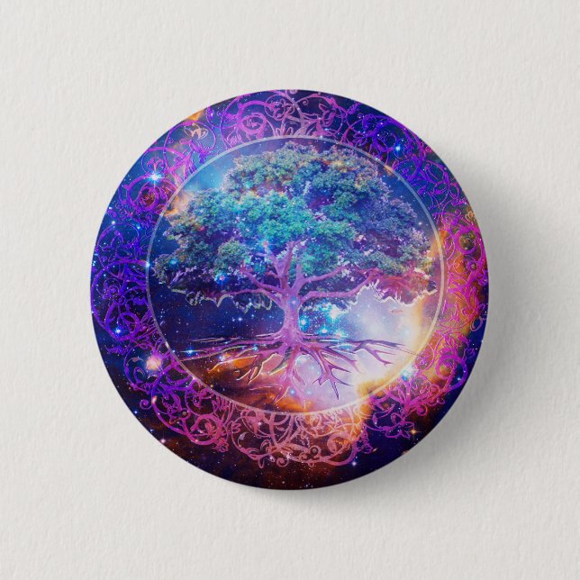 Tree of Life Wellness 6 Cm Round Badge (Front)