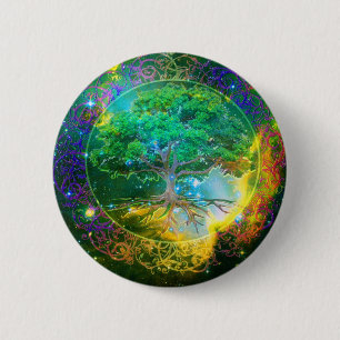 Tree of Life Wellness 6 Cm Round Badge