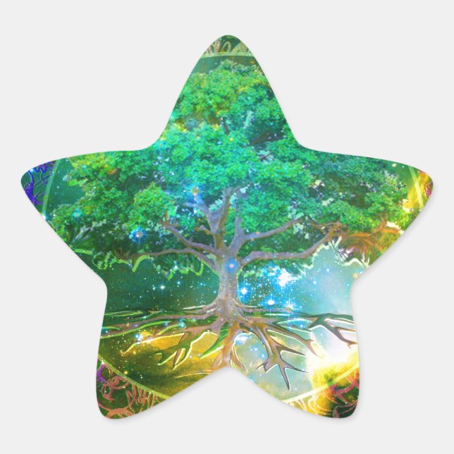 Tree of Life Wellness Star Sticker (Front)