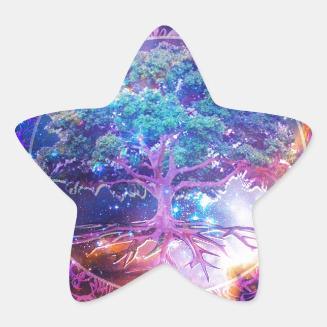 Tree of Life Wellness Star Sticker (Front)