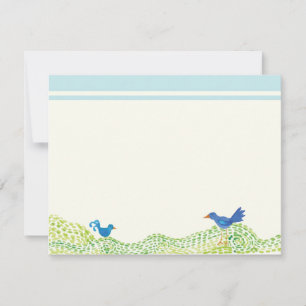 Tree of Life, Whimsical Boy Thank You Flat Notes Invitation