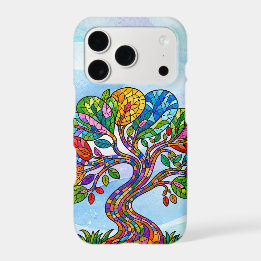 Tree of Life with blue pattern