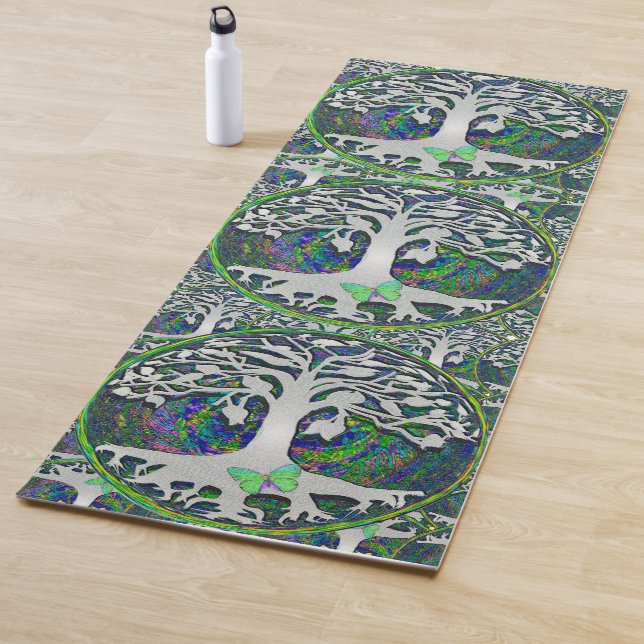 Tree of Life with Butterfly Yoga Mat (In Situ)