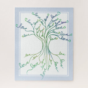 Tree of Life With Hearts Meaningful & Challenging Jigsaw Puzzle