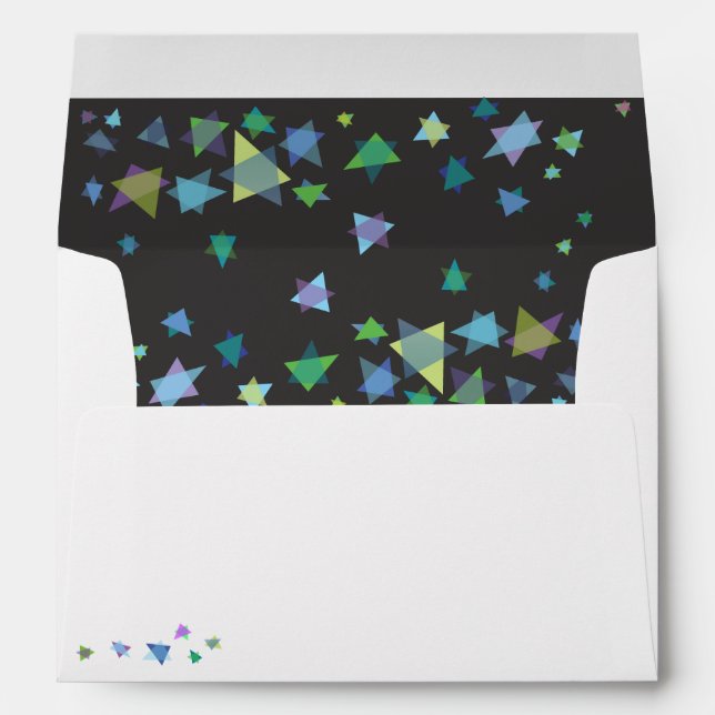 TREE of LIFE with STARS Bat Mitzvah Envelope (Back (Bottom))