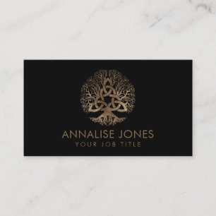 Tree of life with Triquetra Business Card