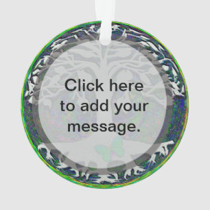 Tree of Life with White and Green Colours Ornament