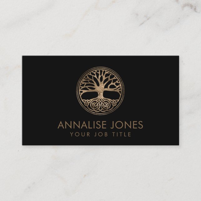 Tree of life -Yggdrasil Business Card (Front)