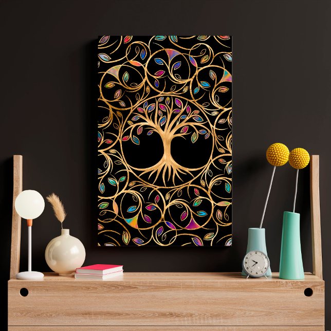 Tree of life - Yggdrasil - colourful leaves  Poster (Creator Uploaded)