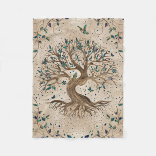 Tree of Life - Yggdrasil Fleece Blanket