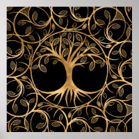 Tree of life - Yggdrasil Mandala frame