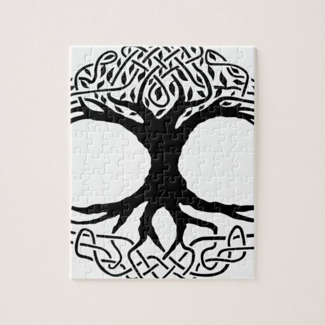 Tree of Life Yggdrasil Norse wicca mythology Jigsaw Puzzle (Vertical)