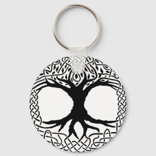Tree of Life Yggdrasil Norse wicca mythology Key Ring