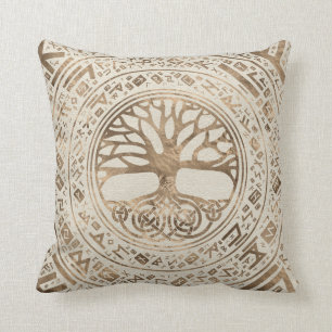 Tree of life -Yggdrasil Runic Pattern Cushion