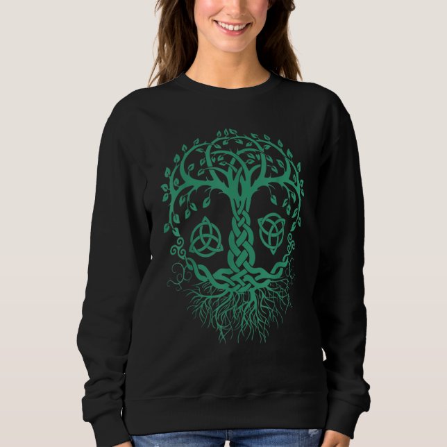Tree Of Life Yggdrasil Viking Celtic Norse Myths Sweatshirt (Front)
