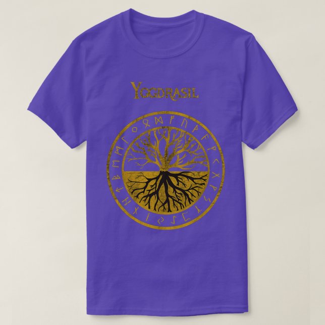 Tree of life Yggdrasil Vikings Gift T-Shirt (Design Front)