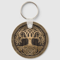 Tree of life -Yggdrasil - Wood Bark and Gold