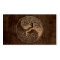 Tree of Life Yin Yang with Wood Grain Effect