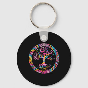Tree Of Life Yoga Chakra Astrology Yggdrasil Celti Key Ring