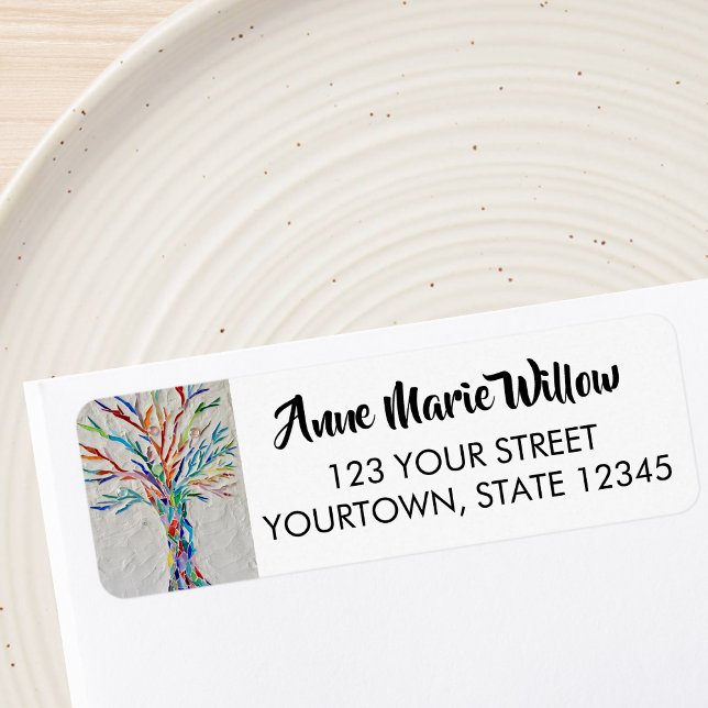 Tree Of Life Yoga Instructor Return Address Label (Creator Uploaded)