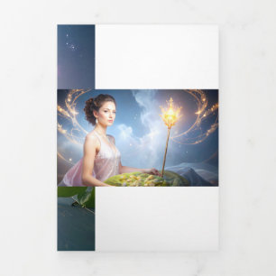 Tree of Life Zen Trifold Letter Fold Holiday Card