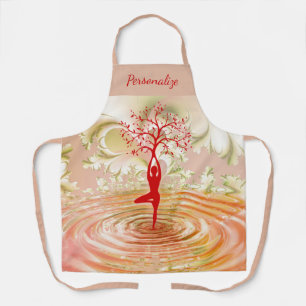 Tree of Life Zen Yoga Mediation Personalized Apron